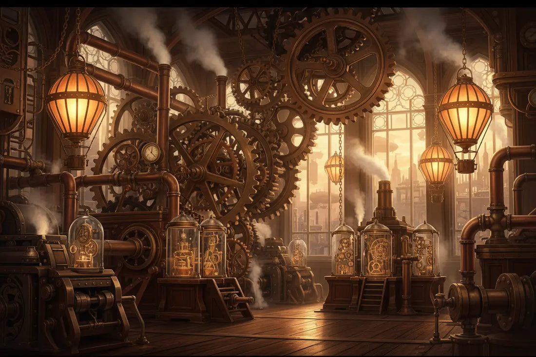 Déco salon steampunk : pourquoi une affiche métal change tout - Ploy'Art 