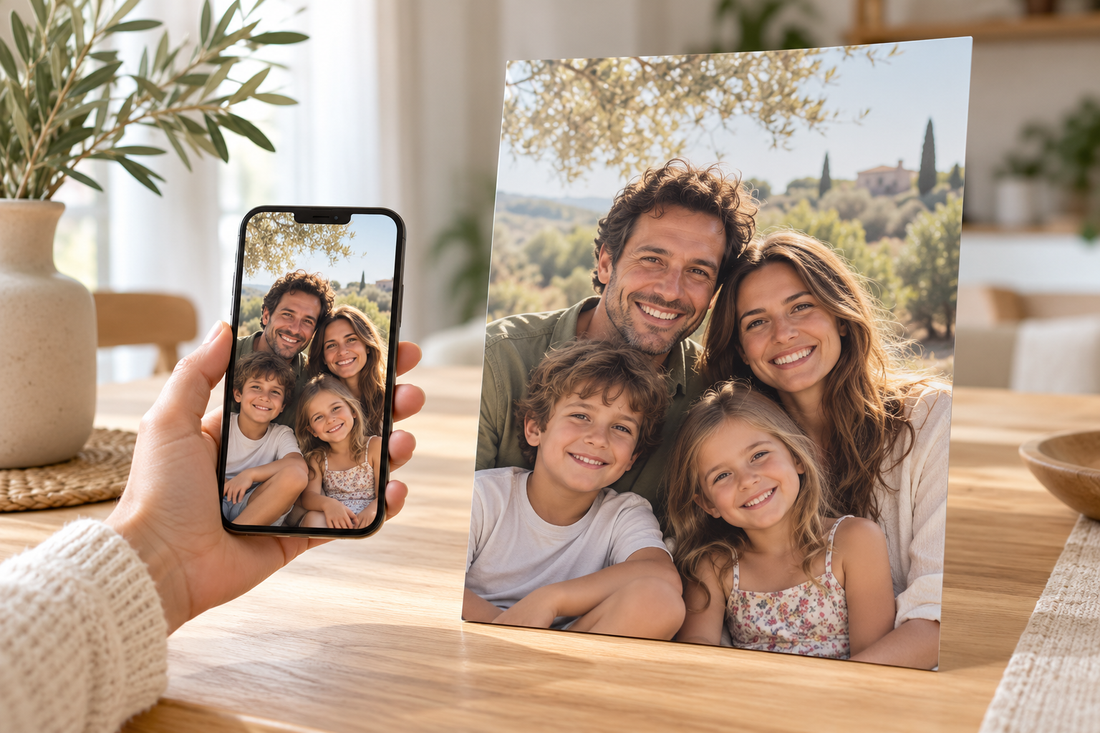 Comment commander une plaque métal personnalisée à partir de sa photo ?