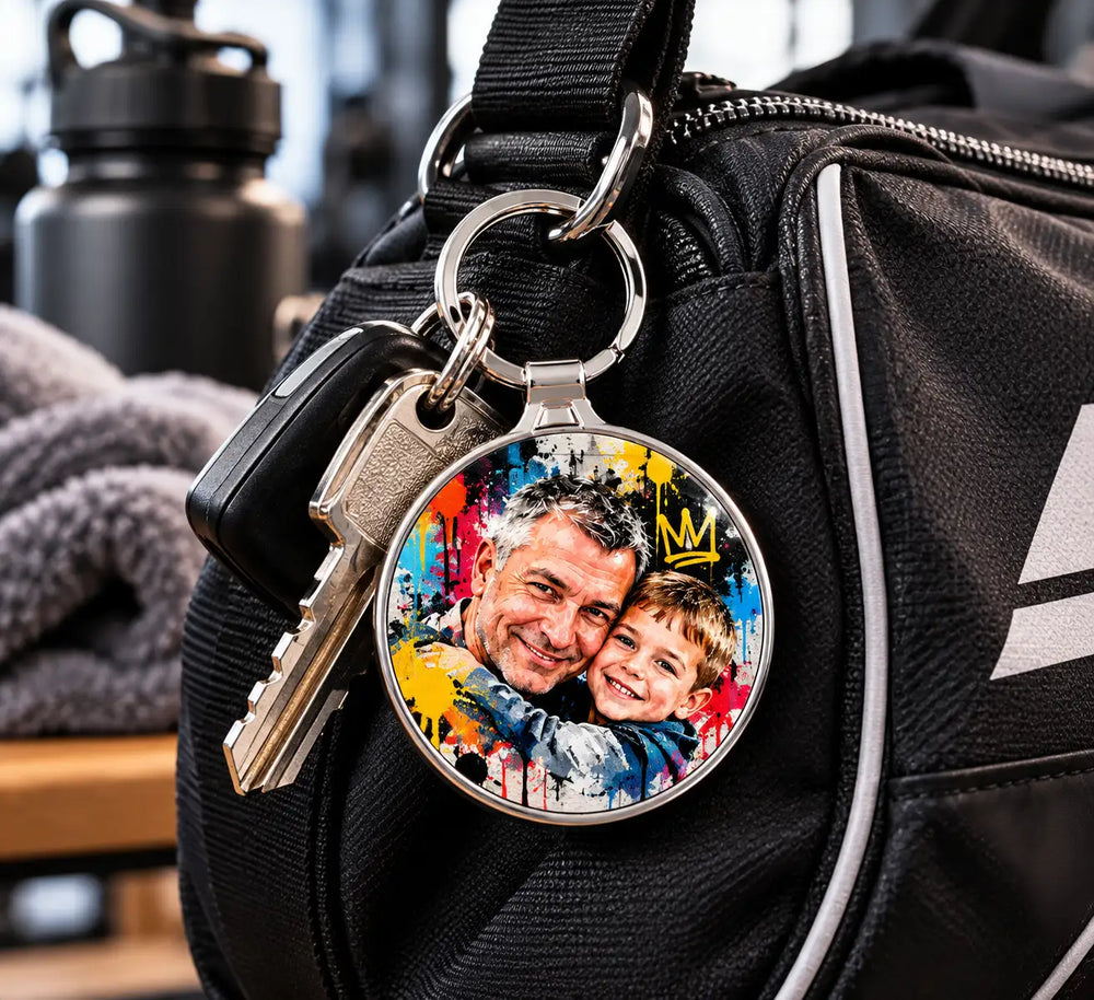 Porte-Clé Personnalisé Photo en Métal