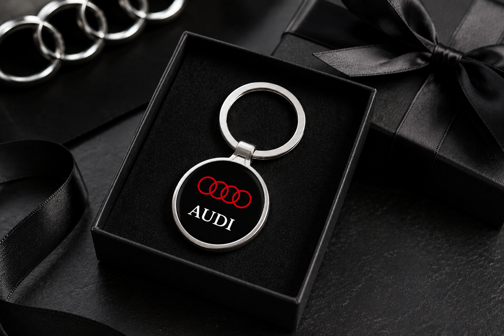 Porte-clé métal voiture audi - gravure personnalisée en option