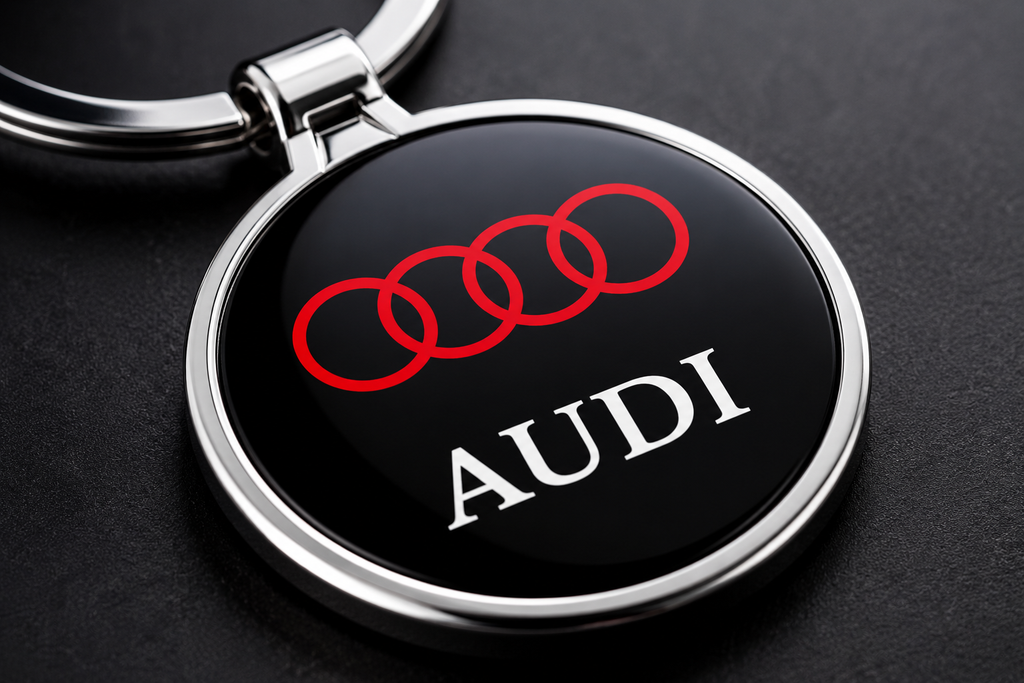 Porte-clé métal voiture audi - gravure personnalisée en option