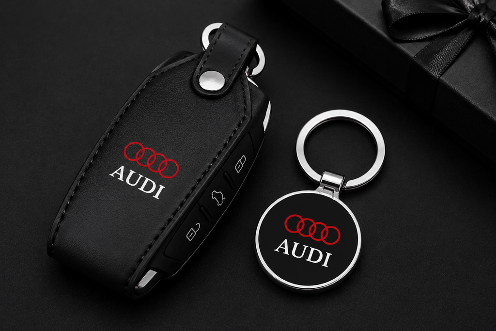 Porte-clé métal voiture audi - gravure personnalisée en option