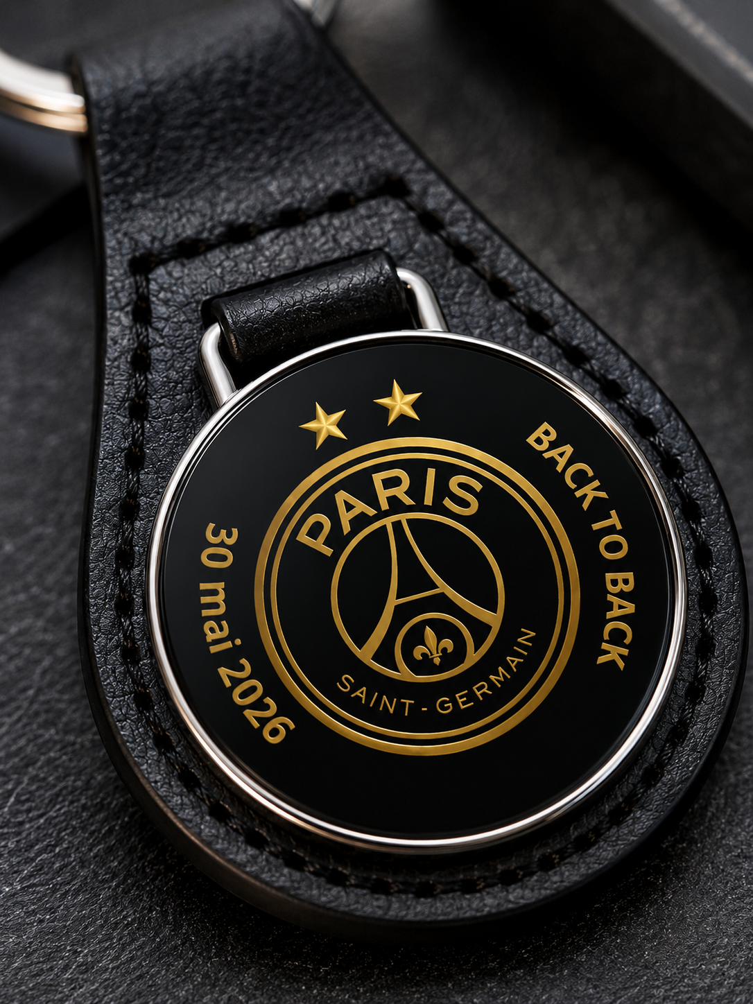 Porte-Clé Simili Cuir Supporter Football – Cadeau Fan de Foot