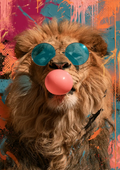 Affiche Numérique à Télécharger – Lion Pop Art A4