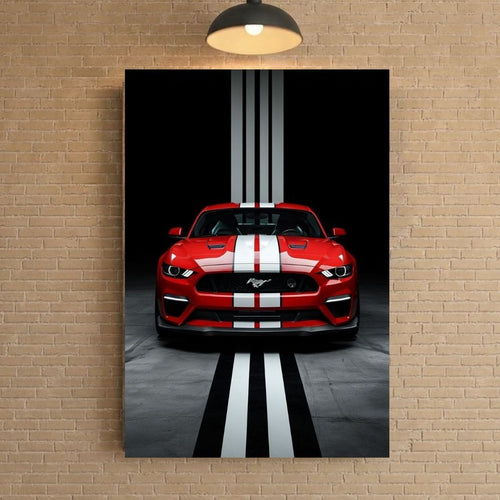décoration murale ford mustang