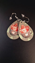 Boucles d'Oreilles en Bois collection Noël - Vignette | Ploy-Art -gravure&amp;sublimation-