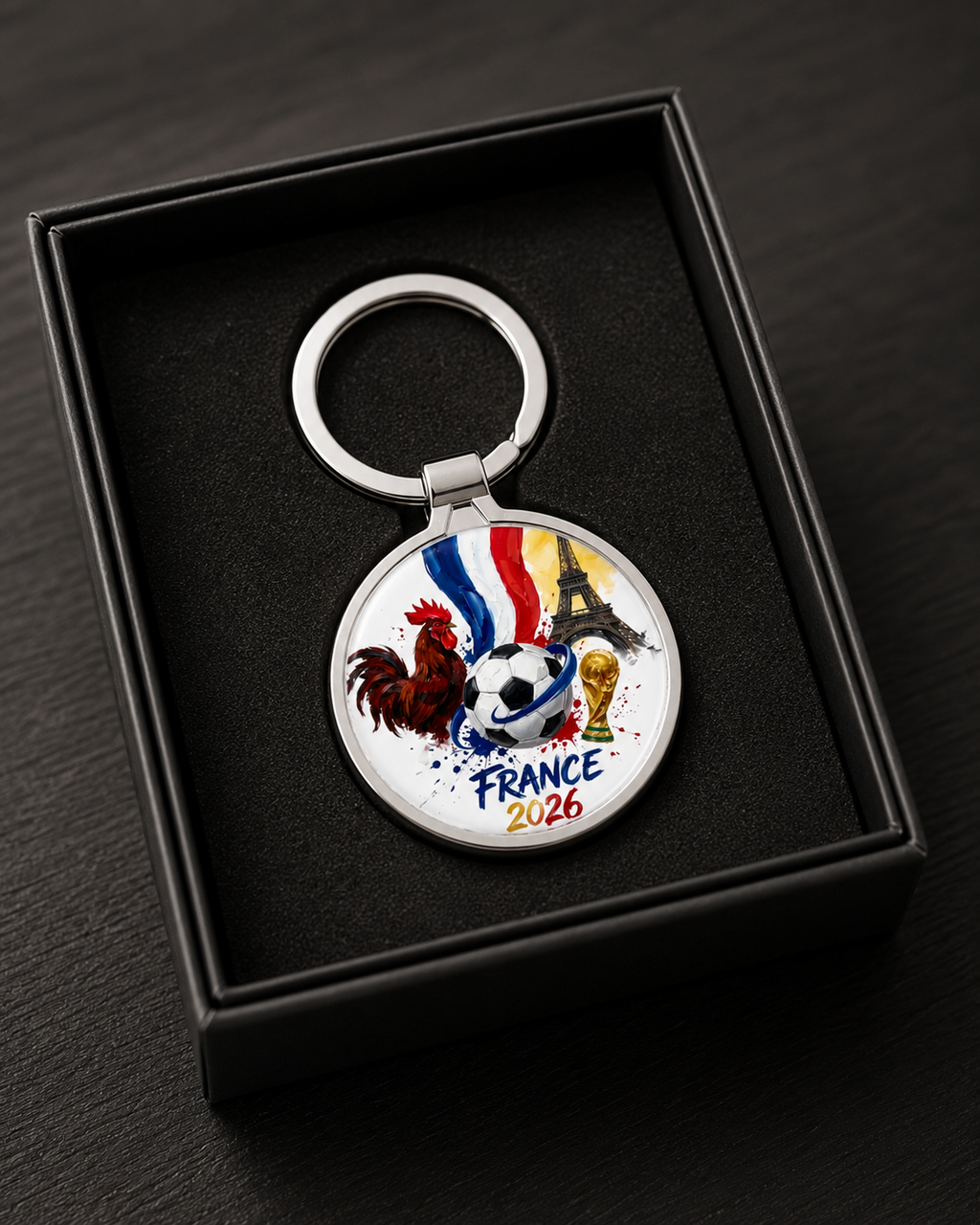 Porte-Clé Métal France 2026 – Supporter Équipe de France