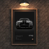 Affiche voiture de sport – Ford Mustang Shelby GT500 - Ploy - art