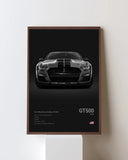 Affiche voiture de sport – Ford Mustang Shelby GT500 - Ploy - art
