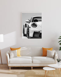 Plaque metal decorative – Porsche 911, voiture de sport emblematique