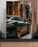 Plaque metal decorative – Voiture de sport porsche 911 GT3 RS