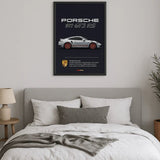 Une affiche voiture de sport haut de gamme sur plaque aluminium - Ploy - art