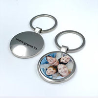 Porte cle personnalise photo – Acier avec impression sur aluminium