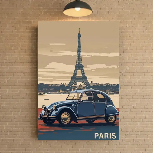 affiche métal personnalisée paris citroen