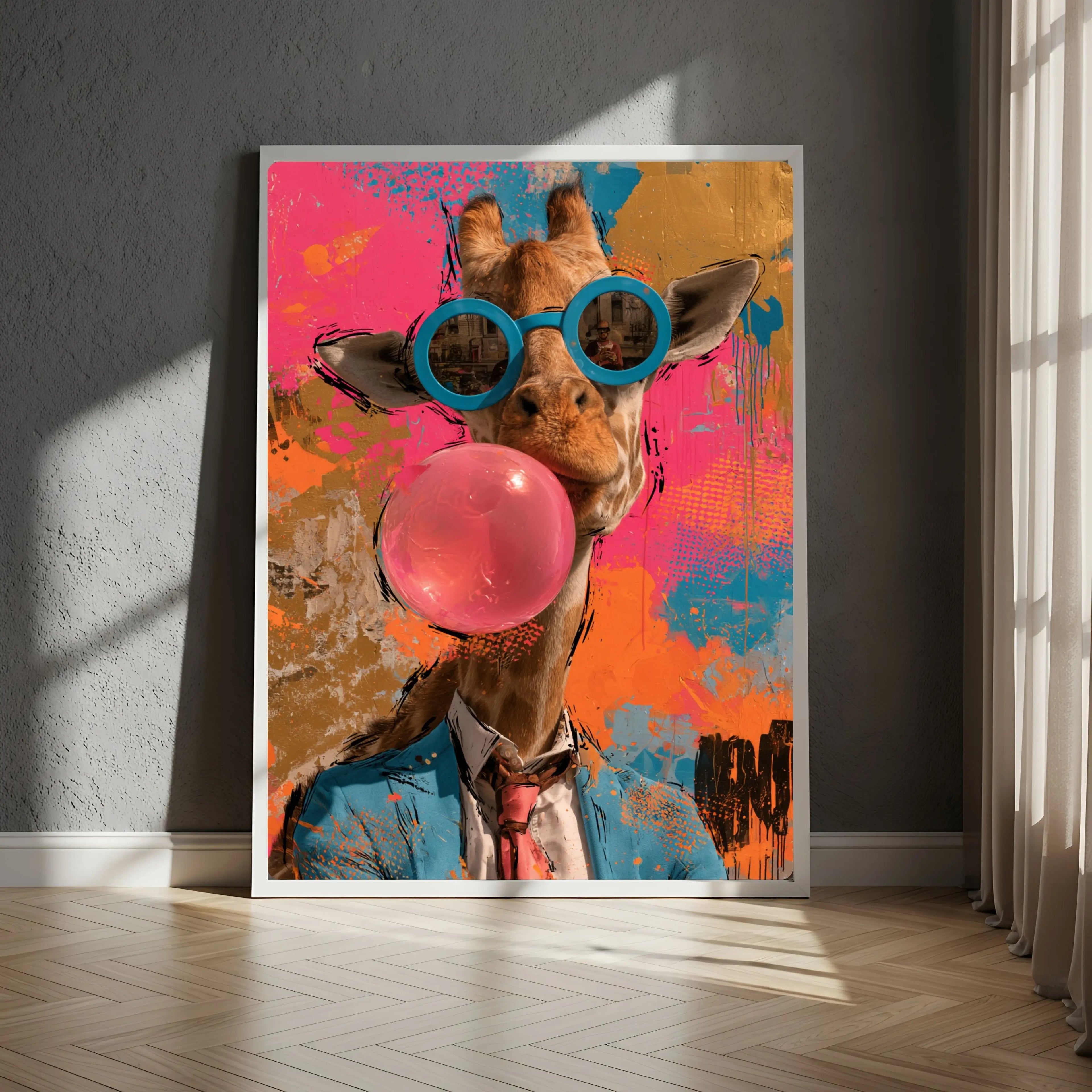 plaque métal pop art