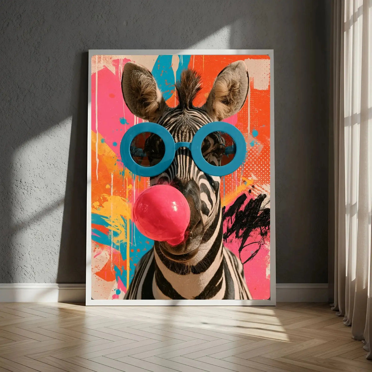 affiche numérique pop art