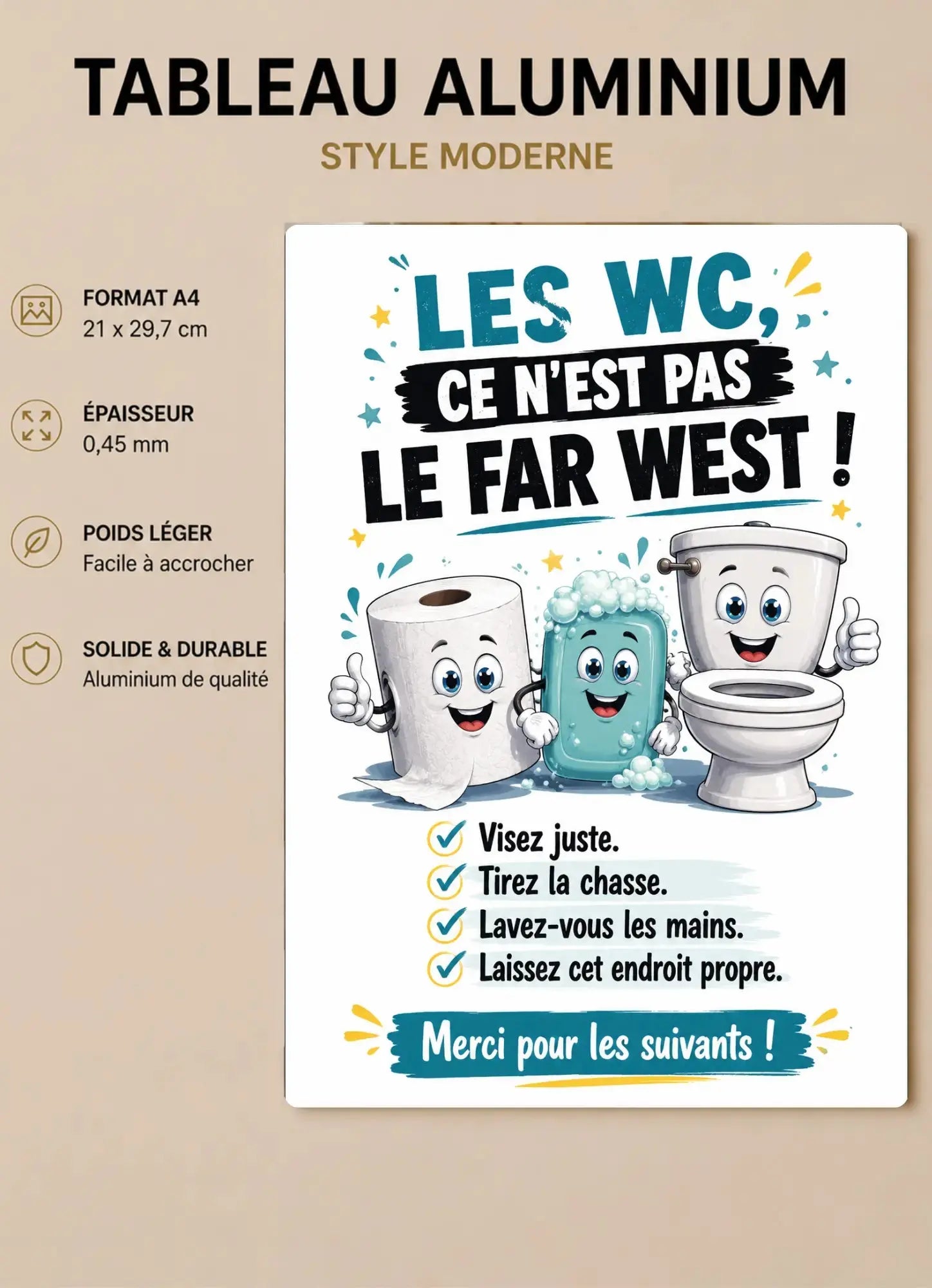 cadre humouristique wc