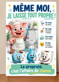 affiche propreté wc