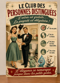 Affiche propreté Humour WC métal