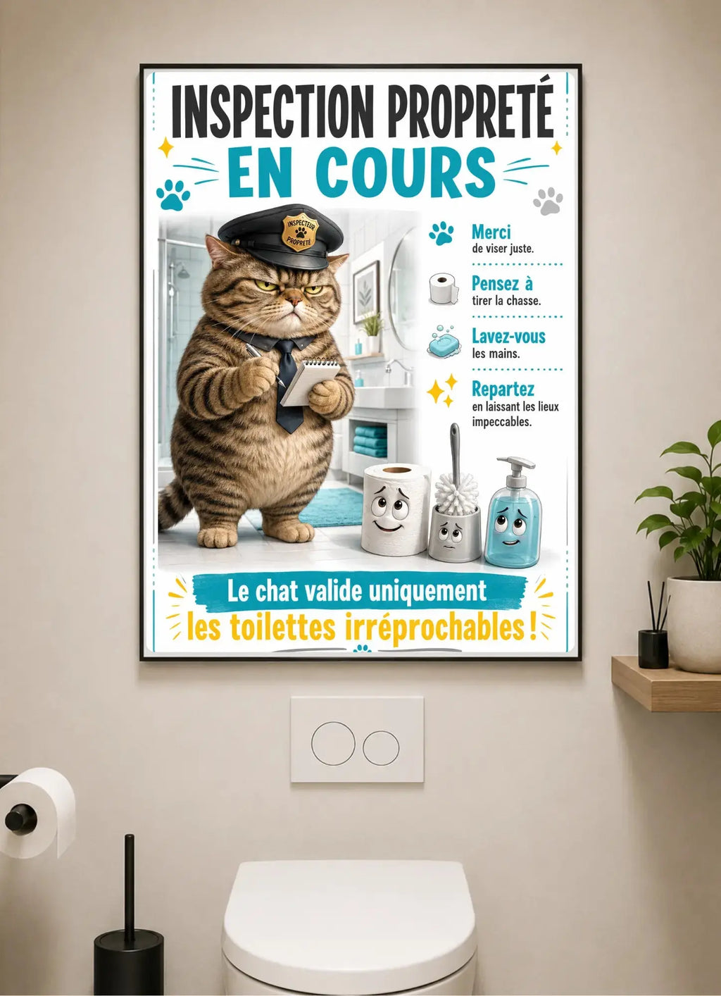 plaque métal humouristique
