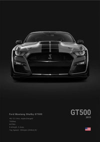 Affiche voiture de sport – Ford Mustang Shelby GT500 - Ploy - art