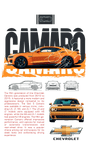 Affiche voiture de sport – Chevrolet Camaro Gen 5 - Ploy - art