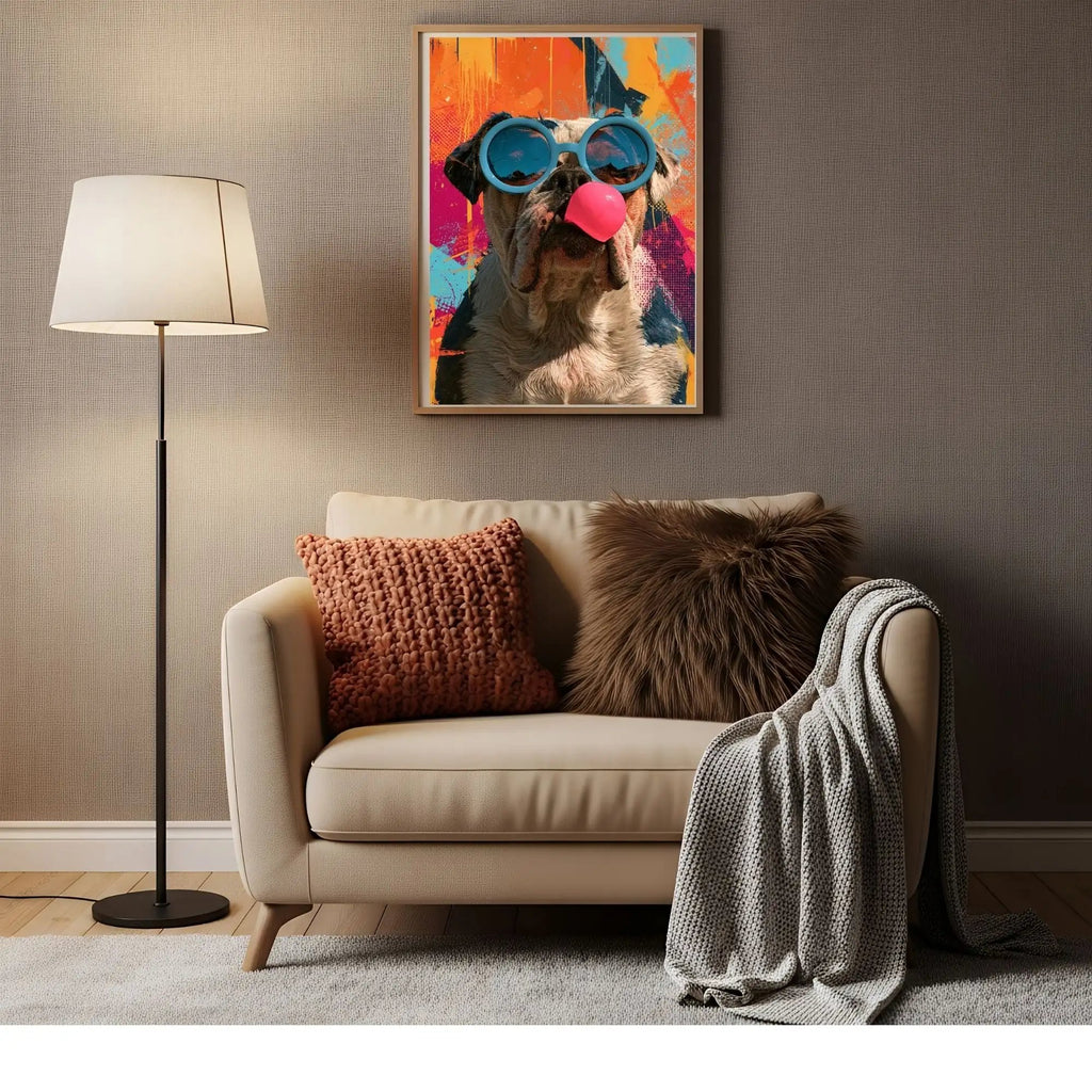 affiche numérique pop art