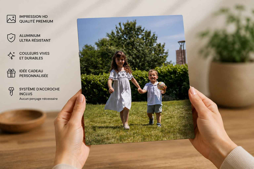 impression de photo sur plaque d'aluminium