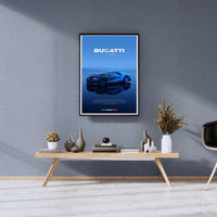 Poster de voiture de course Bugatti Chiron – Décoration Murale - Ploy - art
