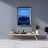 Poster de voiture de course Bugatti Chiron – Décoration Murale - Ploy - art