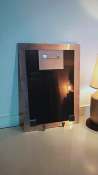 Plaque metal decorative portrait artistique