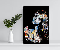 Plaque metal decorative portrait artistique