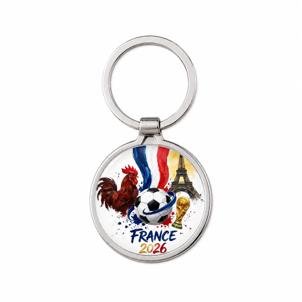 Porte-Clé Métal France 2026 – Supporter Équipe de France Ploy'Art