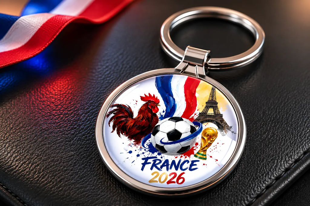 Porte-Clé Métal France 2026 – Supporter Équipe de France Ploy'Art