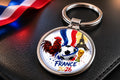 Porte-Clé Métal France 2026 – Supporter Équipe de France Ploy'Art