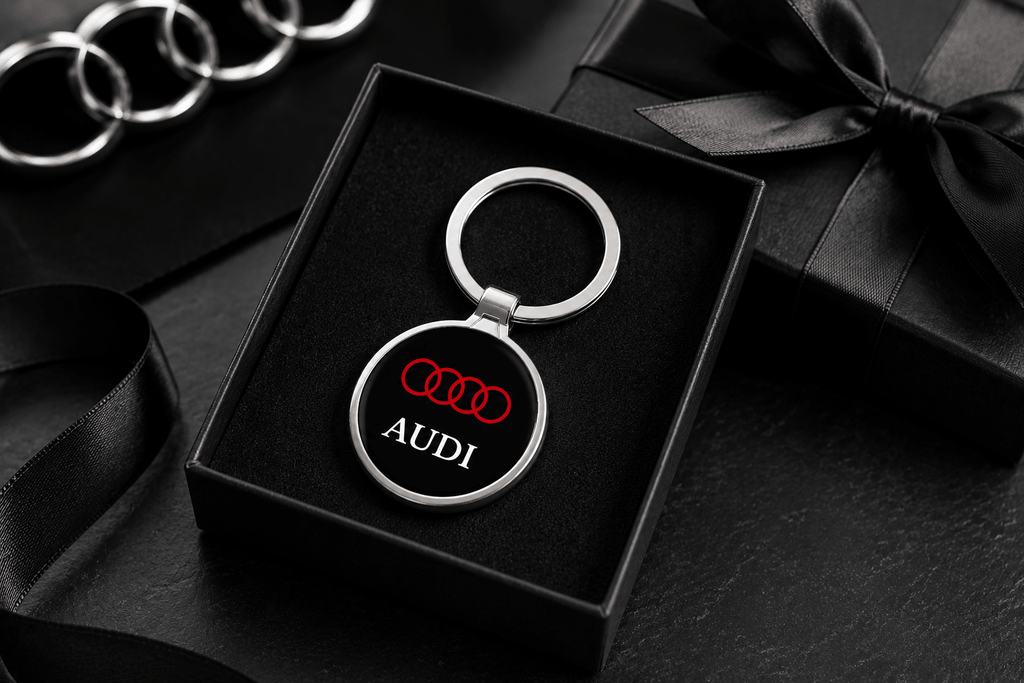 Porte-clé métal voiture audi - gravure personnalisée en option - Ploy'Art