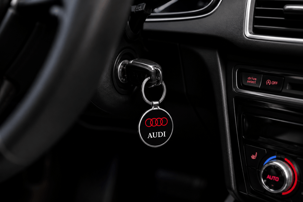 Porte-clé métal voiture audi - gravure personnalisée en option - Ploy'Art