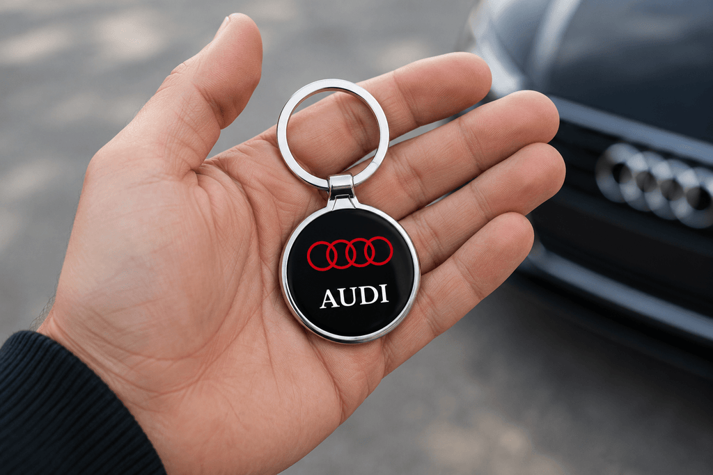 Porte-clé métal voiture audi - gravure personnalisée en option - Ploy'Art