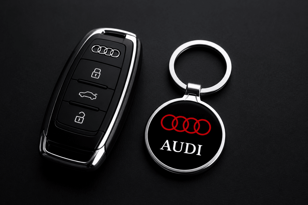 Porte-clé métal voiture audi - gravure personnalisée en option - Ploy'Art