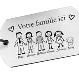 porte - clé personnalisé Famille - Ploy - art