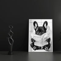 tableau bouledogue français - Ploy - art