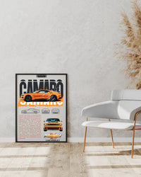 Affiche voiture de sport – Chevrolet Camaro Gen 5 - Ploy - art