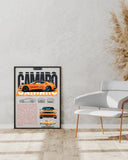 Affiche voiture de sport – Chevrolet Camaro Gen 5 - Ploy - art