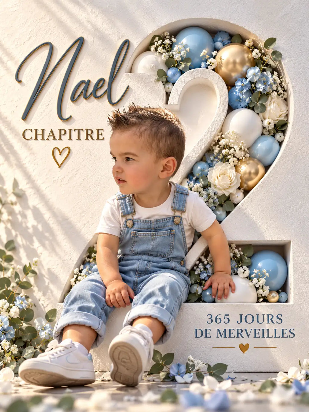 Affiche Numérique à Télécharger – Photo Anniversaire avec Prénom et Âge