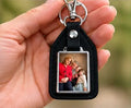 Porte-Clé Personnalisé Famille – Simili Cuir & Photo Sublimation HD