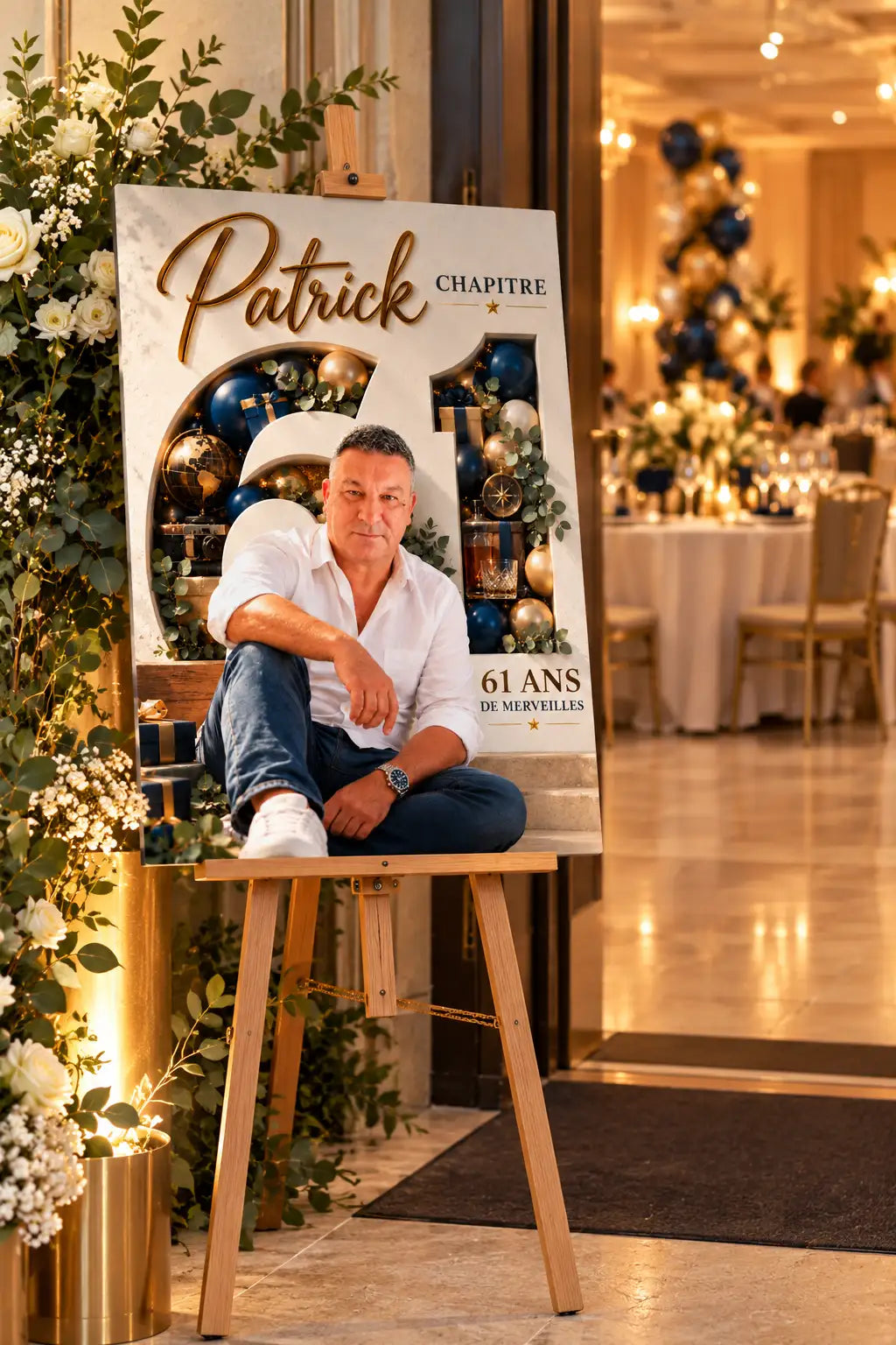 Affiche Numérique à Télécharger – Photo Anniversaire avec Prénom et Âge