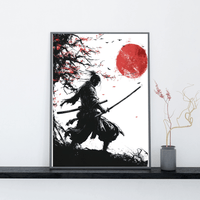 Tableau Guerrier Samouraï Japonais - Ploy - art