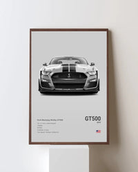 Affiche voiture de sport – Ford Mustang Shelby GT500 - Ploy - art